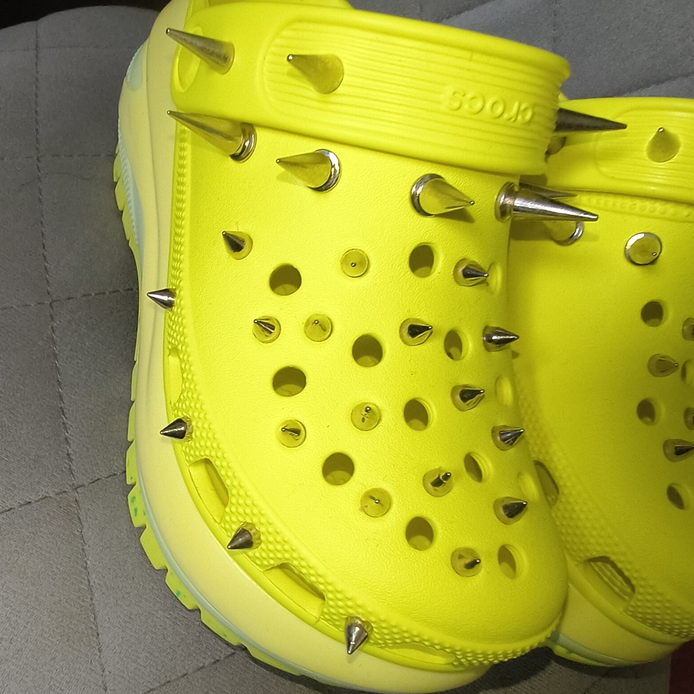 Crocs Mega Crush Platforms Customized Acidity - Picture 7 of 8